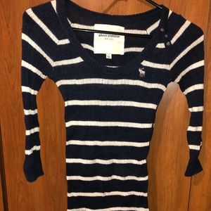 Abercrombie striped cotton sweater